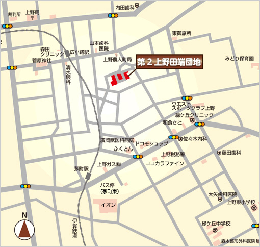 第2上野田端団地地図